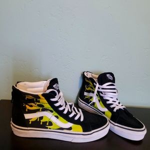 Vans Sk8-Hi Zip Slime Flame/Black/ Track White